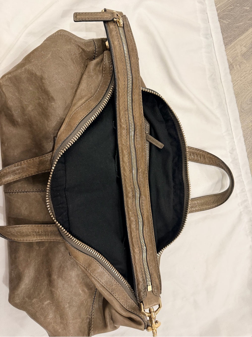 ✨ GIVENCHY Nightingale Large Leather Tote Shoulder Bag, Zip, Double-Face ✨ - Picture 6 of 16